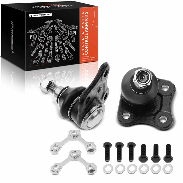 2 Pcs Front Lower Ball Joints for Volkswagen Beetle 1998-2007 Golf Jetta 1999-2006