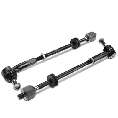 2 Pcs Front Inner & Outer Steering Tie Rod End