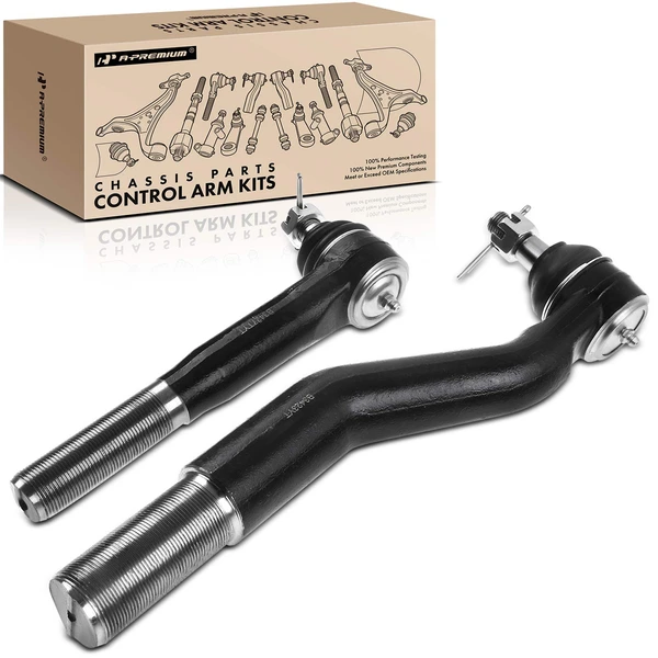 2 Pcs Driver Inner & Outer Steering Tie Rod End for Ford Excursion 00-05 Ford F-250