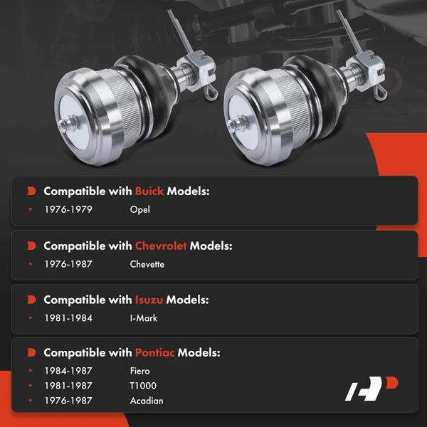 2 Pcs Front Lower Ball Joint for Buick Opel Chevrolet Chevette Isuzu Pontiac T1000