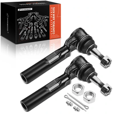 2 Pcs Front Outer Tie Rod End for Chevrolet Silverado 1500 1999-2006 GMC Sierra