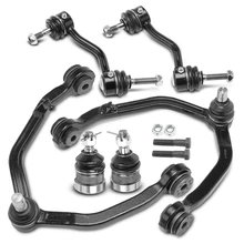 1993-1998 Lincoln Mark VIII A Set of 6 Control Arm Ball Joint and Sway Bar Link Kit Front Side A-Premium APCA0852