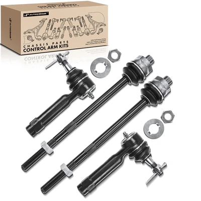 4 Pcs Inner & Outer Tie Rod End