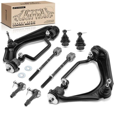 8 Pcs Front Control Arm Ball Joint Tie Rod End