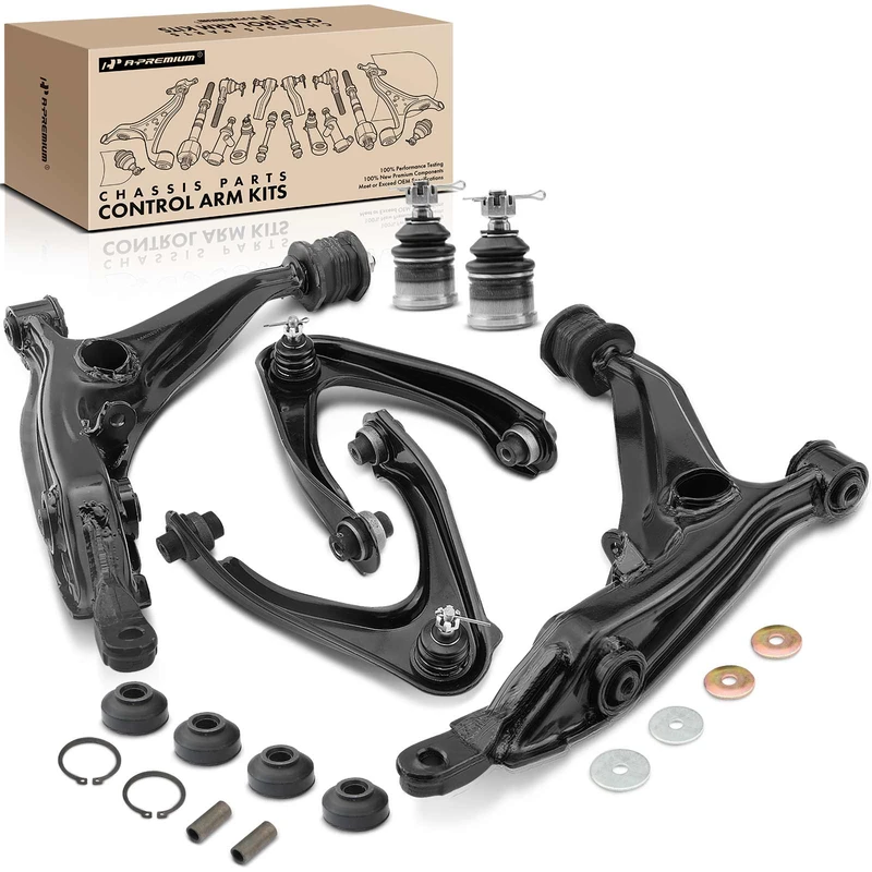 1997-2001 Honda CR-V A Set of 8 Control Arm Ball Joint and Strut Mount Kit Front Side A-Premium APCA0887