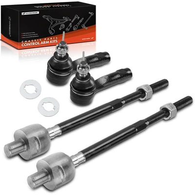 4 Pcs Inner & Outer Tie Rod End