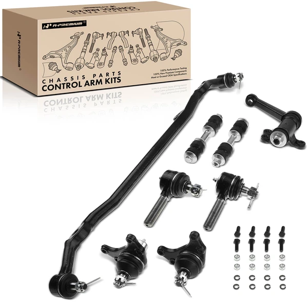 A Set of 8 Ball Joint and Sway Bar Link Full Kit Front Side A-Premium APCA0895