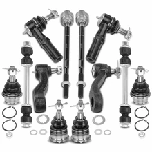 12 Pcs Tie Rod End & Ball Joint & Idler & Pitman Arm