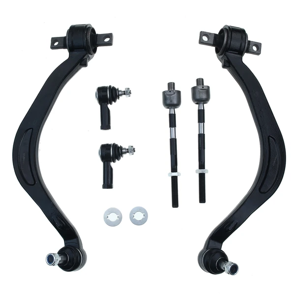 A Set of 6 Control Arm Ball Joint and Tie Rod End Kit Front Lower A-Premium APCA0907