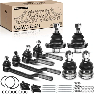 8 Pcs Front Tie Rod Ends Ball Jonits