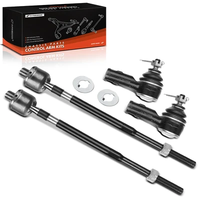 4 Pcs Inner & Outer Tie Rod End
