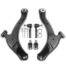 2000-2001 Plymouth Neon A Set of 6 Control Arm Ball Joint and Tie Rod End Kit Front Side A-Premium APCA0937