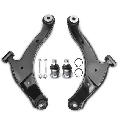 4 Pcs Front Lower Control Arm with Ball Joint