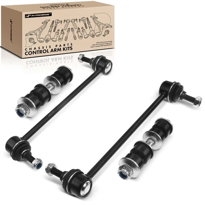 4 Pcs Front & Rear Stabilizer Bar End Links