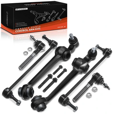 6 Pcs Front Control Arm with Ball Joint Stabilizer Bar Link