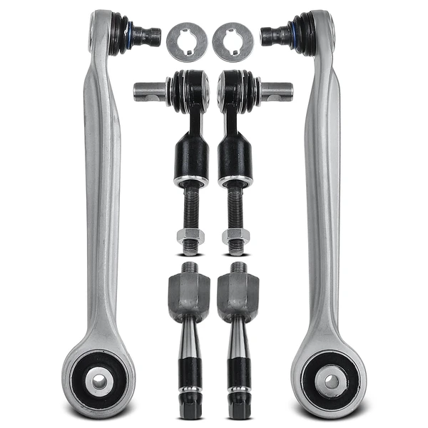 1998-2005 Volkswagen Passat A Set of 6 Control Arm Ball Joint and Tie Rod End Kit Front Side A-Premium APCA0966