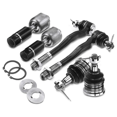 6 Pcs Front Tie Rod End & Ball Joint
