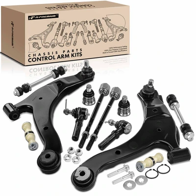 12 Pcs Control Arm & Stabilizer Bar Link