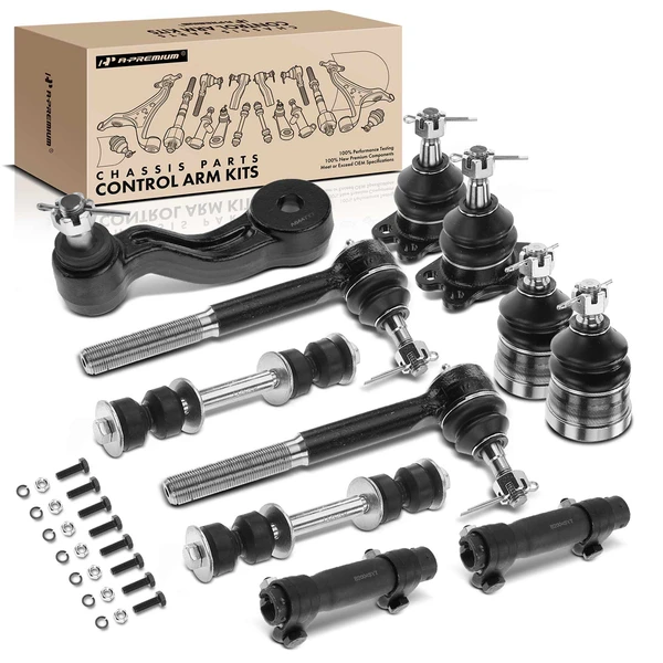 1993-2000 GMC C2500 A Set of 11 Ball Joint and Sway Bar Link Full Kit Front Side A-Premium APCA0984