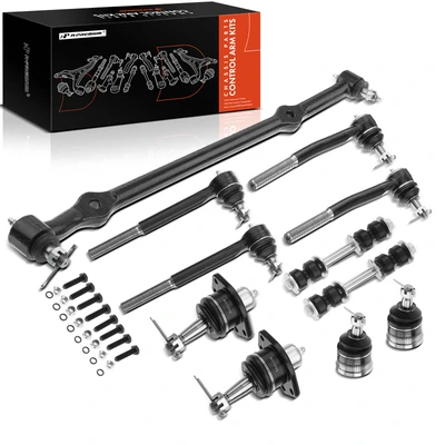 11 Pcs Front Sway Bar Link & Ball Joint & Tie Rod End Center Link