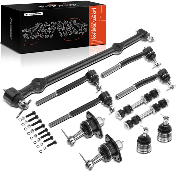 1977-1992 Oldsmobile Custom Cruiser A Set of 11 Ball Joint Center Link Sway Bar Link Tie Rod End Kit Front Side A-Premium APCA0987