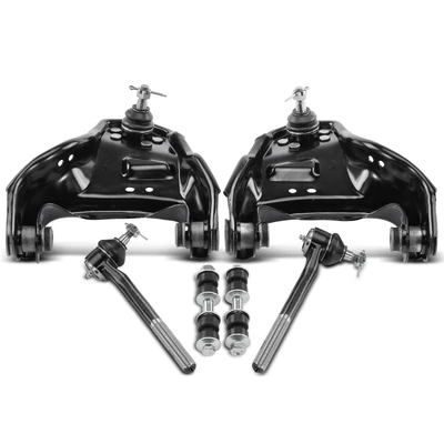 6 Pcs Control Arm & Stabilizer Bar Link Tie Rod Kit