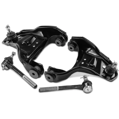 4 Pcs Control Arm with Ball Joint & Outer Tie Rod End