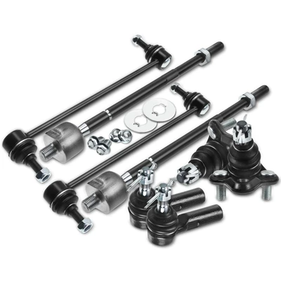 8 Pcs Front Sway Bar Links Tie Rod Ends Ball Joint