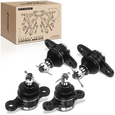 4 Pcs Front & Rear Lower Ball Joint