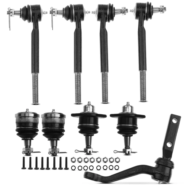 A Set of 9 Ball Joint Idler Arm and Tie Rod End Kit Front, Inner & Outer A-Premium APCA1020
