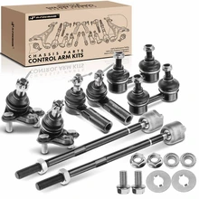 8 Pcs Front Stabilizer Bar Link & Tie Rod End & Ball Joint