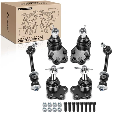 6 Pcs Front Stabilizer Sway Bar Link Ball Joint