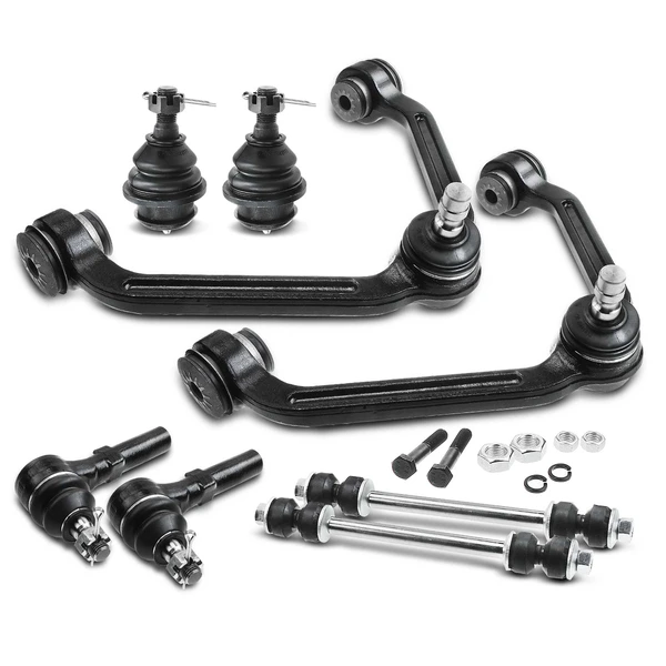 1997 Mercury Mountaineer A Set of 8 Control Arm Ball Joint Sway Bar Link Tie Rod End Kit Front Upper A-Premium APCA1029