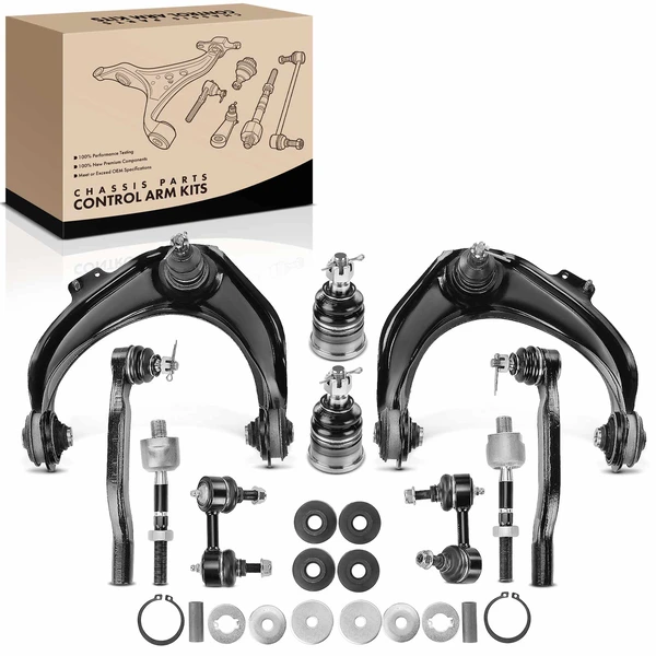 A Set of 12 Control Arm and Ball Joint Full Kit Front or Rear A-Premium APCA1037