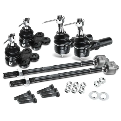 6 Pcs Front Ball Joints & Tie Rod Ends