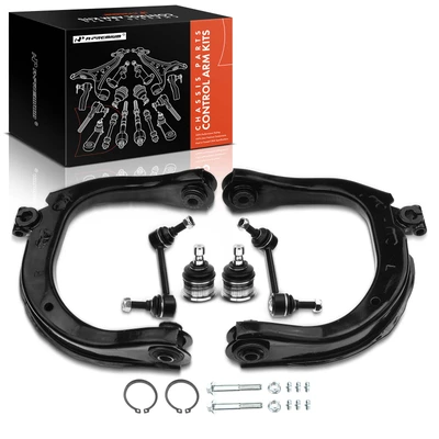 2003-2008 Isuzu Ascender A Set of 6 Control Arm Ball Joint and Sway Bar Link Kit Front & Rear A-Premium APCA1058