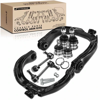 8 Pcs Front & Rear Control Arm Kit