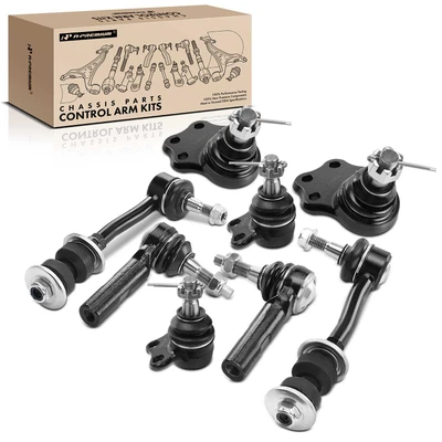 8 Pcs Sway Bar Link Tie Rod End Ball Joint