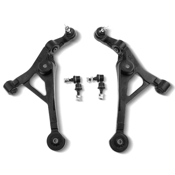 A Set of 4 Control Arm Ball Joint and Sway Bar Link Kit Front Side A-Premium APCA1066