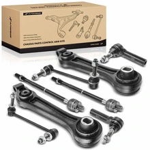 8 Pcs Front Control Arm & Stabilizer Bar Link Tie Rod End