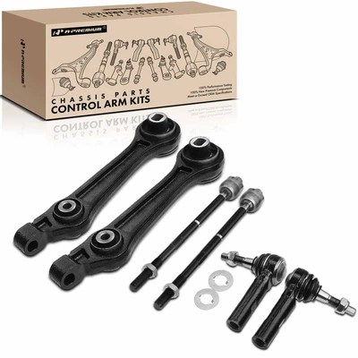 2005-2010 Chrysler 300 A Set of 6 Control Arm Ball Joint and Tie Rod End Kit Front Side A-Premium APCA1072