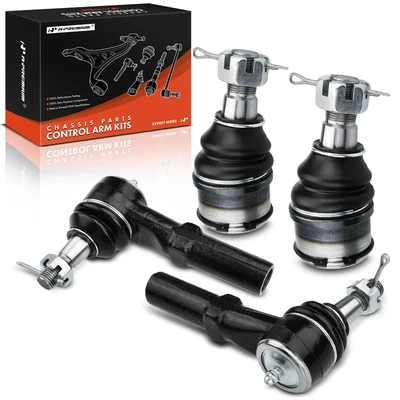 4 Pcs Front Tie Rod End with Ball Joint