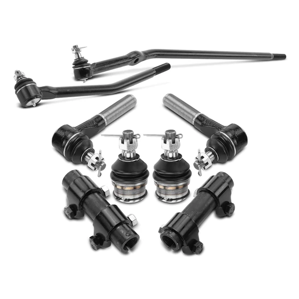 A Set of 8 Ball Joint Adjusting Sleeve Drag Link Tie Rod End Kit Front Side A-Premium APCA1090