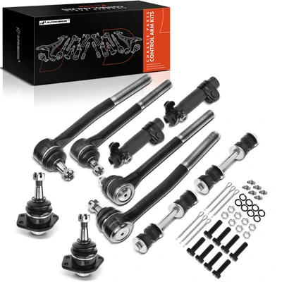 10 Pcs Front Sway Bar Link Tie Rod Ends Ball Joints