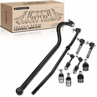 10 Pcs Front Sway Bar Link & Tie Rod End Ball Joint & Track Bar