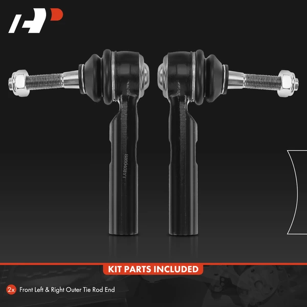 2 Pcs Tie Rod End for Chrysler Sebring 2007-2010 Jeep Compass Compass