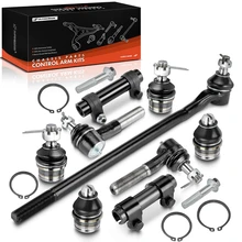 1987-1996 Ford F-150 A Set of 9 Ball Joint Tie Rod End and Adjusting Sleeve Kit Inner & Outer A-Premium APCA1115