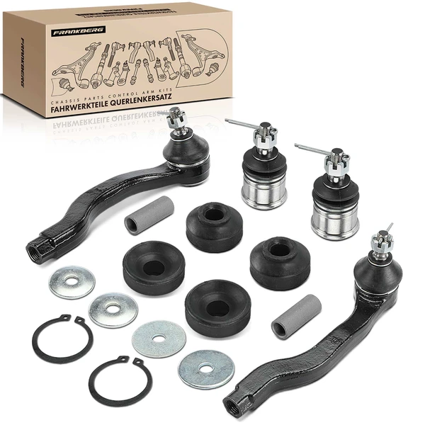 1990-1993 Acura Integra A Set of 6 Ball Joint Strut Mount and Tie Rod End Kit Front & Rear A-Premium APCA1131