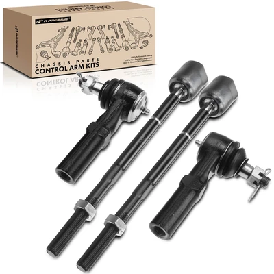 4 Pcs Inner & Outer Tie Rod End