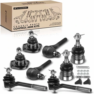 8 Pcs Tie Rod End & Ball Joint